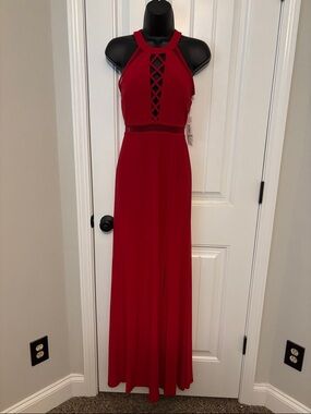Morgan & Co Long Red Dress NWT